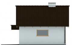 Elewacja projektu G84 - Budynek garażowo - gospodarczy - 2 - wersja lustrzana