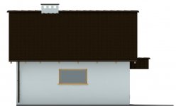 Elewacja projektu G84 - Budynek garażowo - gospodarczy - 3 - wersja lustrzana