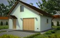 Projekt domu energooszczędnego G84 - Budynek garażowo - gospodarczy - wizualizacja 0