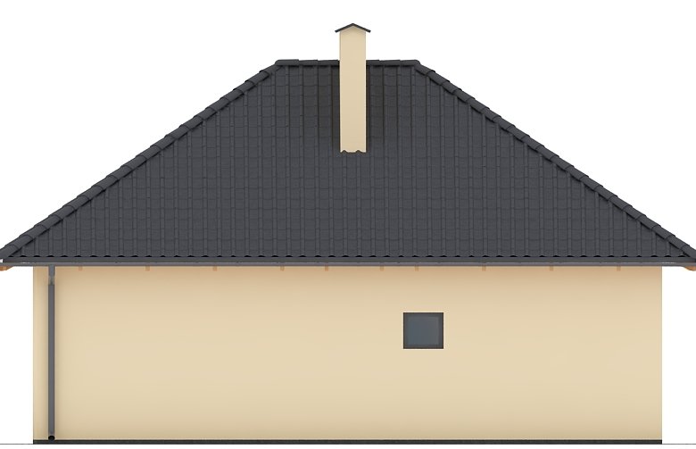 Projekt domu energooszczędnego G85 - Budynek garażowo - gospodarczy - elewacja 4