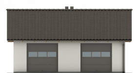 Elewacja projektu G113 - Budynek garażowy - 1 - wersja lustrzana