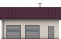 Projekt domu energooszczędnego G114 - Budynek garażowo - gospodarczy  - elewacja 1