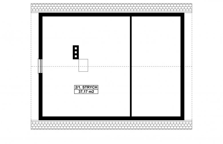 Projekt domu energooszczędnego G114 - Budynek garażowo - gospodarczy  - 