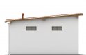 Projekt domu energooszczędnego G115 - Budynek garażowy - elewacja 2