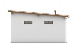 Elewacja projektu G115 - Budynek garażowy - 2 - wersja lustrzana
