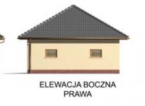 Elewacja projektu G33 garaż dwustanowiskowy z pomieszczeniem gospodarczym - 4