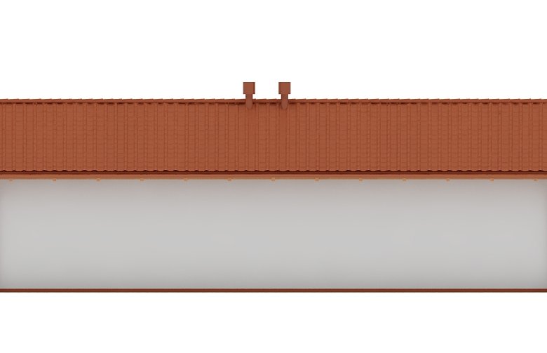 Projekt domu energooszczędnego G90 - Budynek garażowo - gospodarczy - elewacja 3