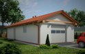 Projekt domu energooszczędnego G90 - Budynek garażowo - gospodarczy - wizualizacja 0