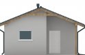 Projekt domu energooszczędnego G91 - Budynek garażowy - elewacja 2