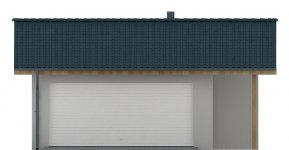 Elewacja projektu G91 - Budynek garażowy - 1 - wersja lustrzana