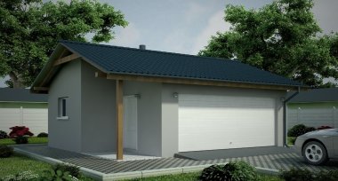 Projekt domu G91 - Budynek garażowy