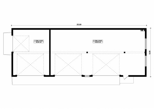 Rzut projektu G92 - Budynek gospodarczy