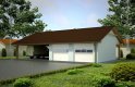 Projekt domu energooszczędnego G94 - Budynek garażowy z wiatą - wizualizacja 0