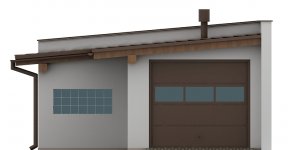 Elewacja projektu G100 - Budynek garażowo - gospodarczy - 1