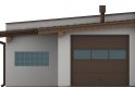 Projekt domu energooszczędnego G100 - Budynek garażowo - gospodarczy - elewacja 1