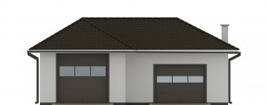 Elewacja projektu G101 - Budynek garażowo - gospodarczy - 1