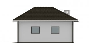 Elewacja projektu G101 - Budynek garażowo - gospodarczy - 2 - wersja lustrzana