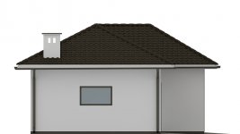 Elewacja projektu G101 - Budynek garażowo - gospodarczy - 3 - wersja lustrzana