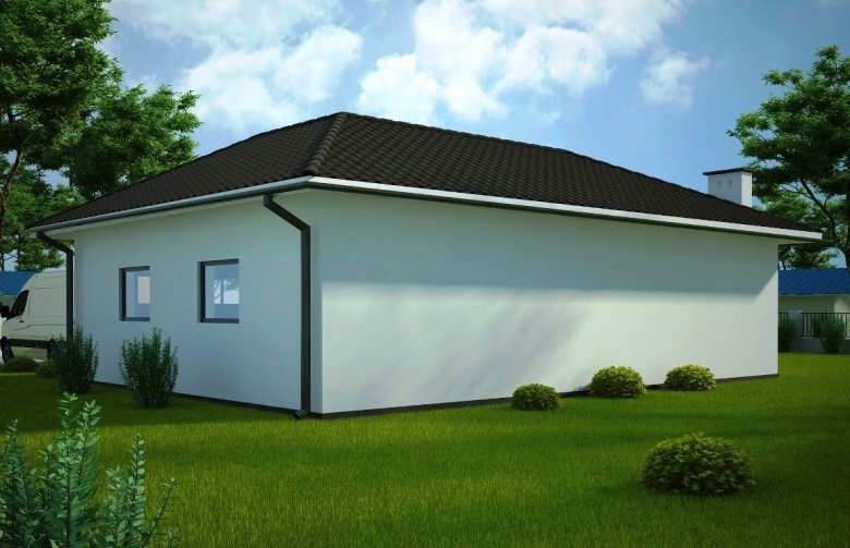 Projekt domu energooszczędnego G101 - Budynek garażowo - gospodarczy