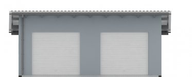 Elewacja projektu G102 - Budynek garażowy - 1 - wersja lustrzana