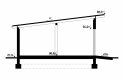Projekt domu energooszczędnego G102 - Budynek garażowy - przekrój 1