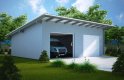 Projekt domu energooszczędnego G102 - Budynek garażowy - wizualizacja 0