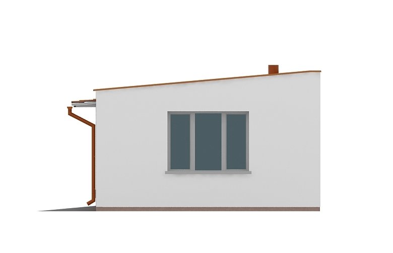 Projekt domu energooszczędnego G103 - Budynek garażowy - elewacja 2