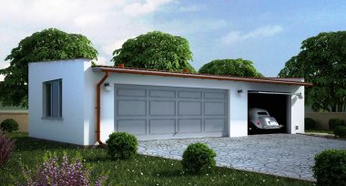 Projekt domu G103 - Budynek garażowy