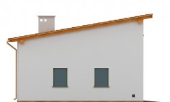 Elewacja projektu G104 - Budynek garażowo - gospodarczy - 3 - wersja lustrzana
