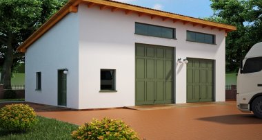 Projekt domu G104 - Budynek garażowo - gospodarczy