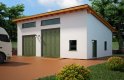 Projekt domu energooszczędnego G104 - Budynek garażowo - gospodarczy - wizualizacja 0