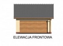 Elewacja projektu G30 garaż dwustanowiskowy - 1