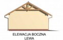 Projekt garażu G30 garaż dwustanowiskowy - elewacja 2