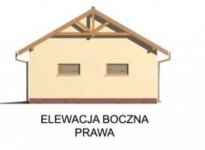 Elewacja projektu G30 garaż dwustanowiskowy - 4