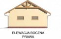 Projekt garażu G30 garaż dwustanowiskowy - elewacja 4