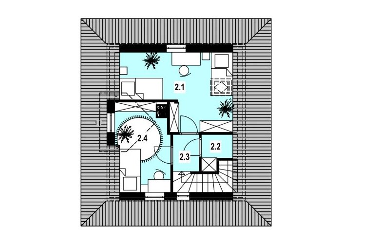 Projekt domu jednorodzinnego L-38 - 