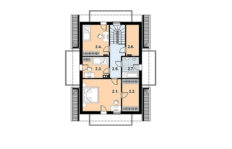 Projekt domu jednorodzinnego L-71 - 