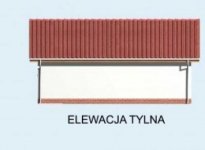 Elewacja projektu G22 garaż dwustanowiskowy z pomieszczeniem gospodarczym - 3