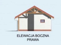 Elewacja projektu G22 garaż dwustanowiskowy z pomieszczeniem gospodarczym - 4