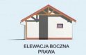 Projekt garażu G22 garaż dwustanowiskowy z pomieszczeniem gospodarczym - elewacja 4