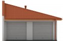 Projekt domu energooszczędnego G62 - Budynek garażowy - elewacja 1