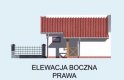 Projekt garażu G18 bliźniak (jeden segment), projekty garaży - elewacja 4