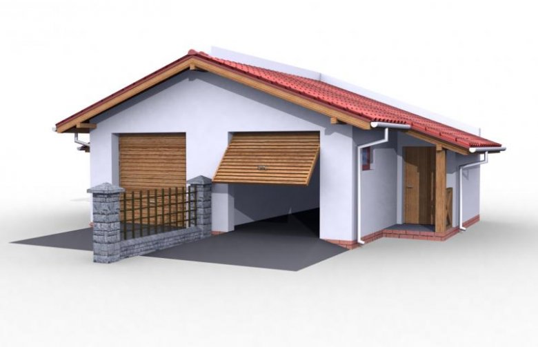 Projekt garażu G18 bliźniak (jeden segment), projekty garaży