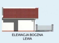 Elewacja projektu G19 bliźniak (jeden segment), projekty garaży - 2