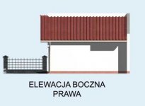 Elewacja projektu G19 bliźniak (jeden segment), projekty garaży - 4