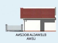 Elewacja projektu G19 bliźniak (jeden segment), projekty garaży - 2 - wersja lustrzana