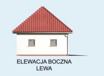 Elewacja projektu G12 garaż jednostanowiskowy z podpiwniczeniem - 2