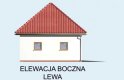 Projekt garażu G12 garaż jednostanowiskowy z podpiwniczeniem - elewacja 2