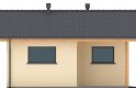 Projekt domu energooszczędnego G64 - Budynek garażowo - gospodarczy - elewacja 2