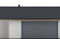 Projekt domu energooszczędnego G65 - Budynek garażowy - elewacja 1